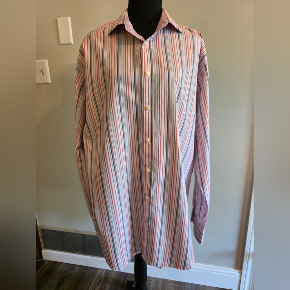 Johnston & Murphy Striped Multicolor Men's Shirt